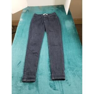 Levis Jeans Sz 2 Petite Womens Blue Stretch Denim Pants Ladies Mid Rise Legging